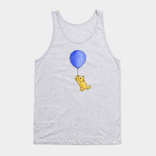 Winnie the Pooh and the big blue balloon Tank Top